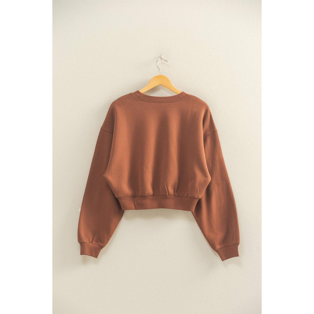 Dune Cropped Crewneck
