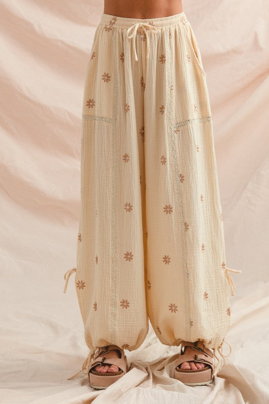Boho Floral Crinkle Gauze Set