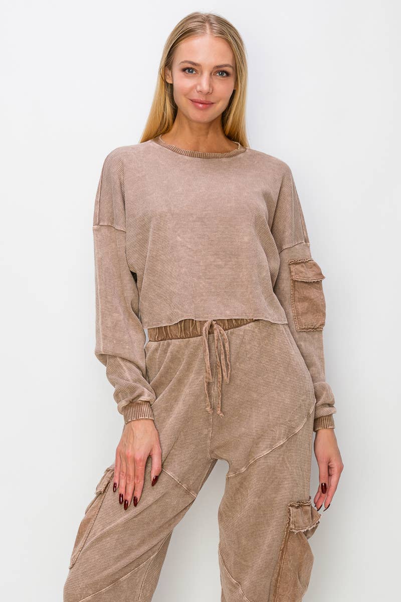 Lilly Mineral Wash Cargo Top