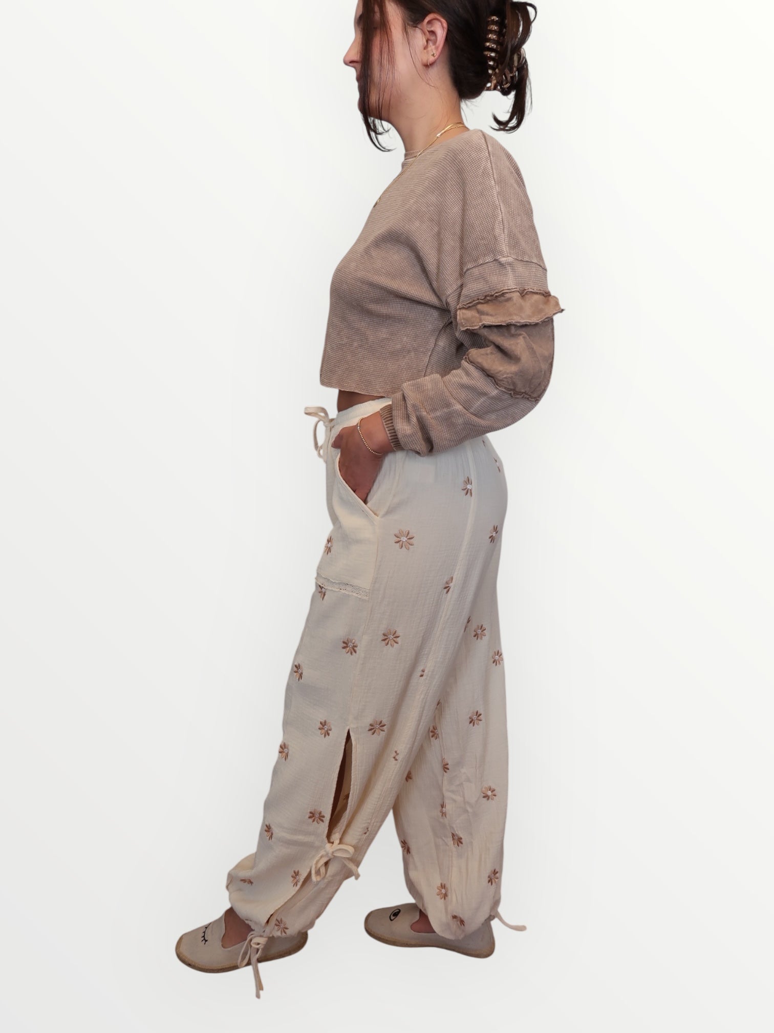 Boho Floral Crinkle Gauze Set