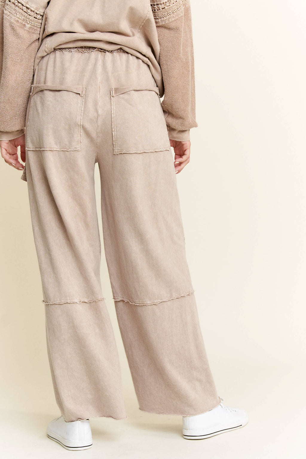 GG Mineral Wash Cargo Wide Leg Pants