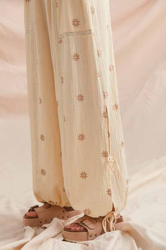 Boho Floral Crinkle Gauze Set
