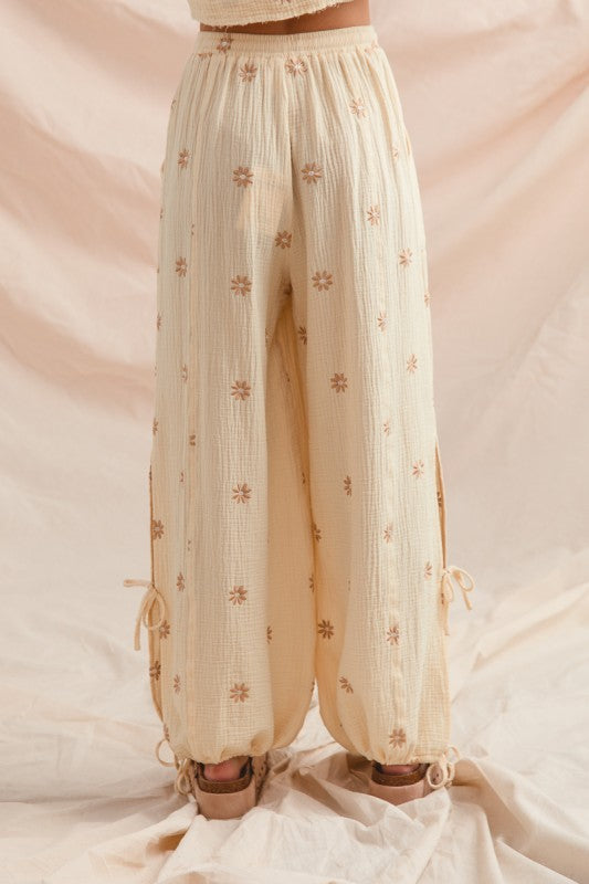 Boho Floral Crinkle Gauze Set