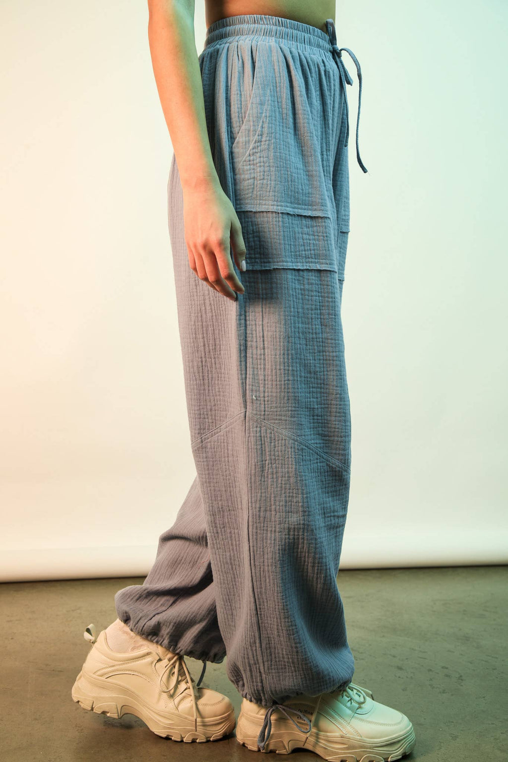 Frankie Wide Leg Gauze Pant