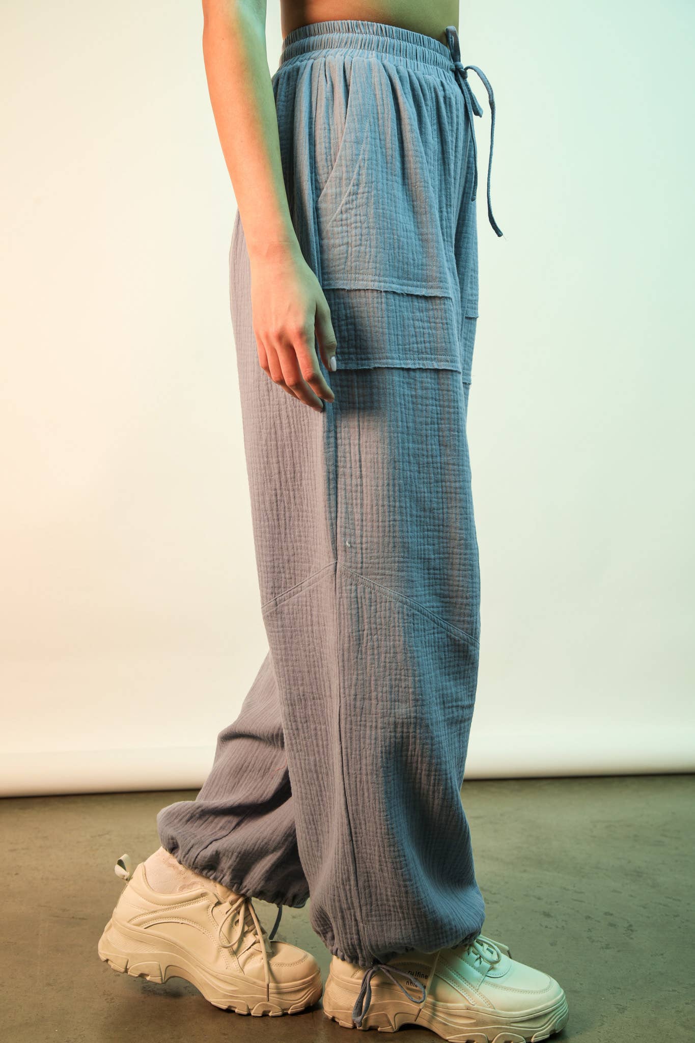 Frankie Wide Leg Gauze Pant