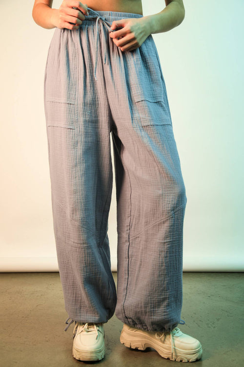 Frankie Wide Leg Gauze Pant