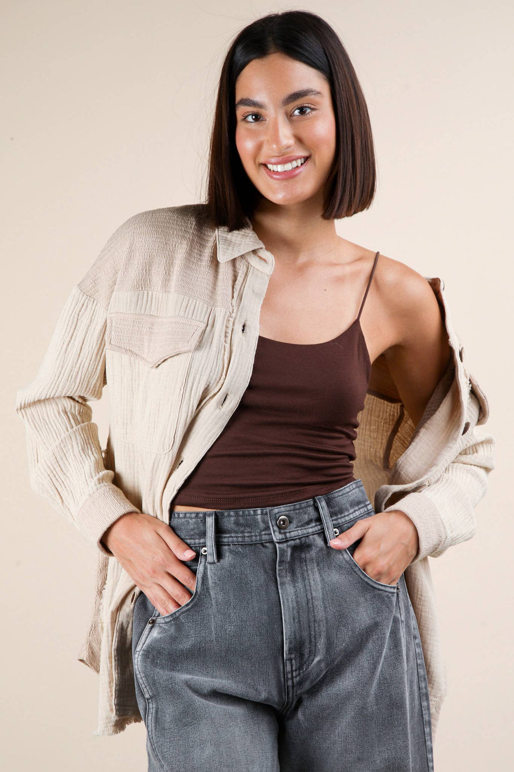 Vienna Oversized Gauze Shirt