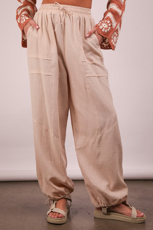 Frankie Wide Leg Gauze Pant