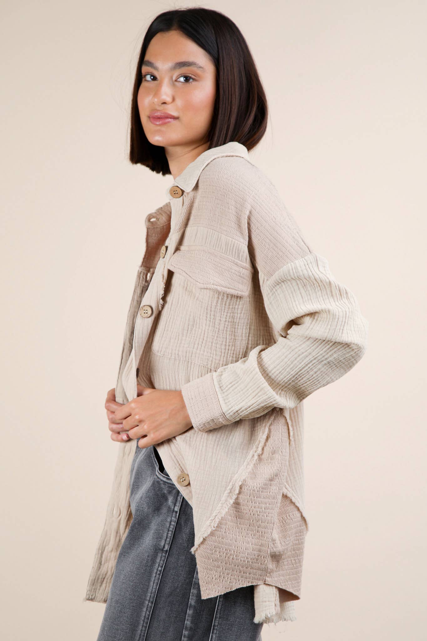 Vienna Oversized Gauze Shirt