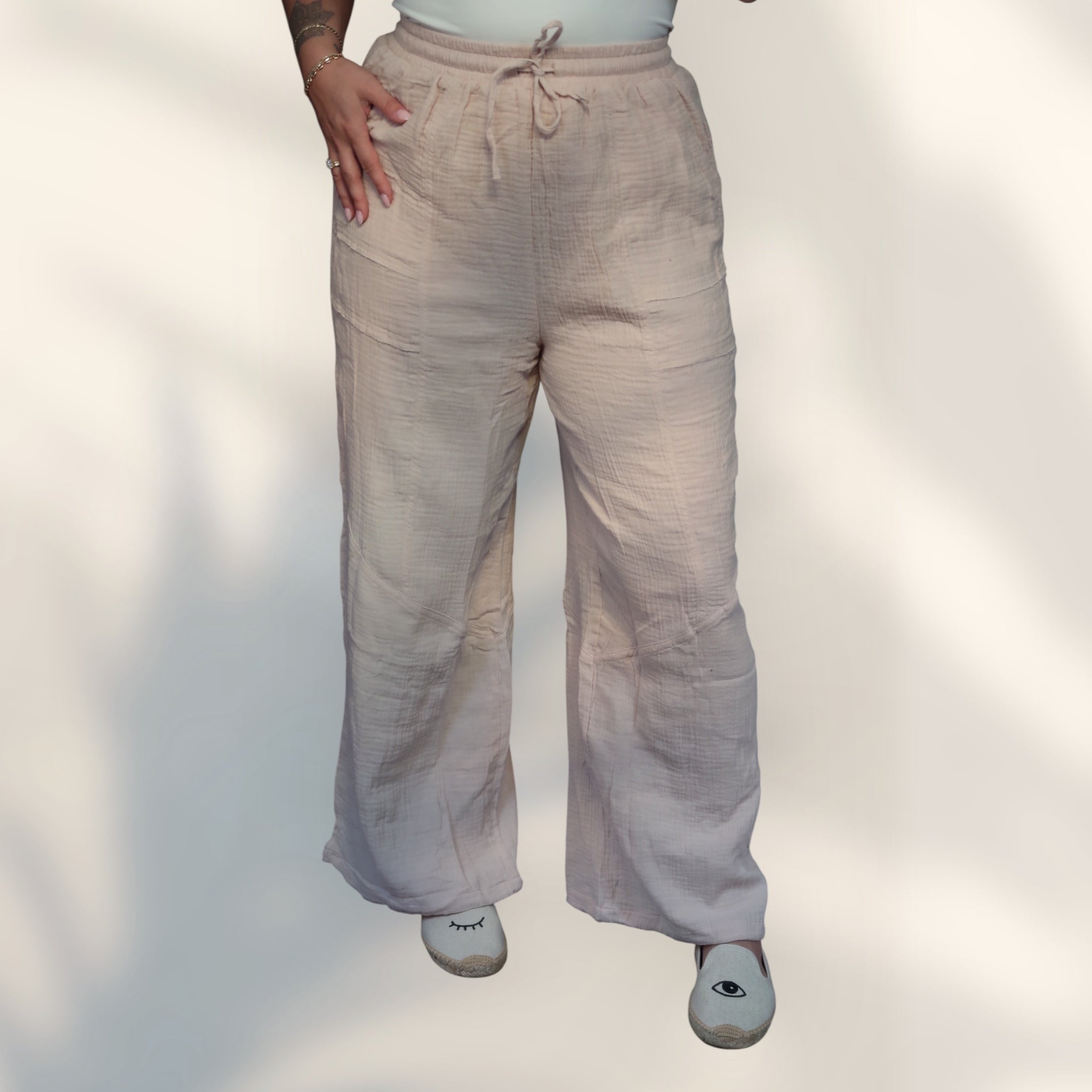 Frankie Wide Leg Gauze Pant