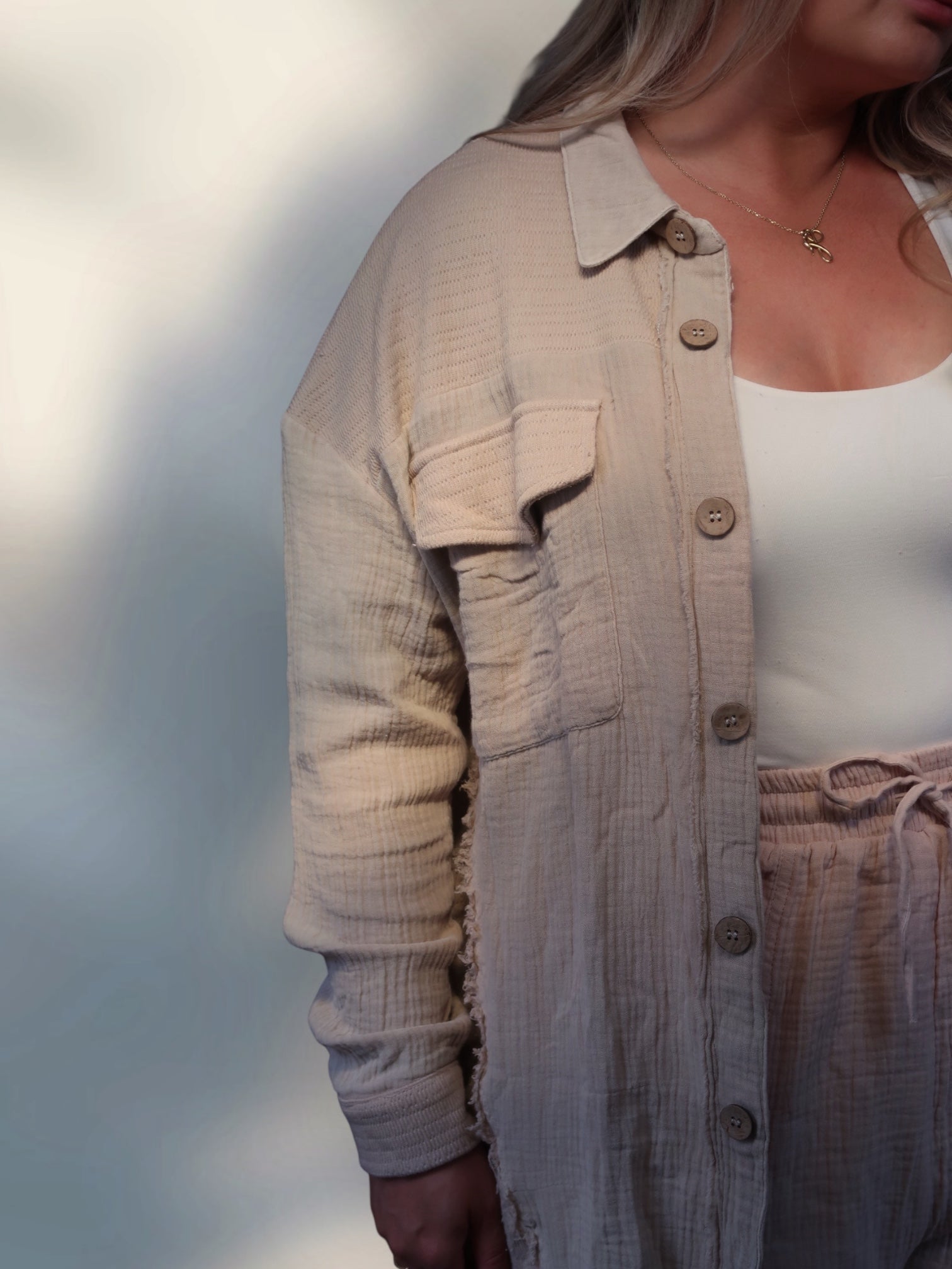 Vienna Oversized Gauze Shirt