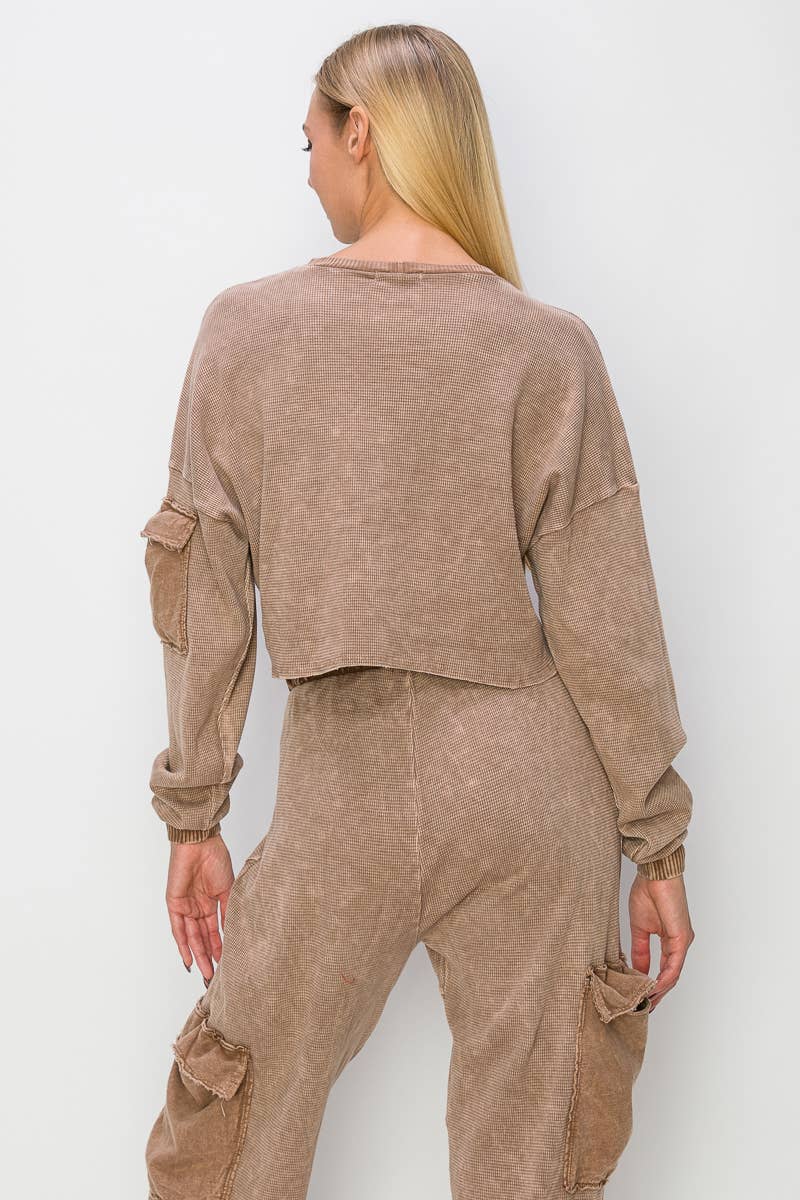 Lilly Mineral Wash Cargo Top