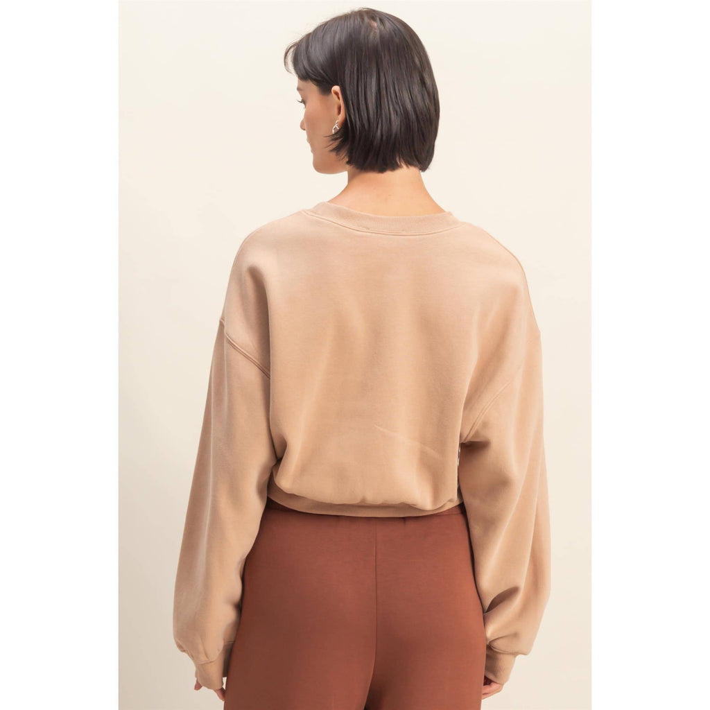 Dune Cropped Crewneck