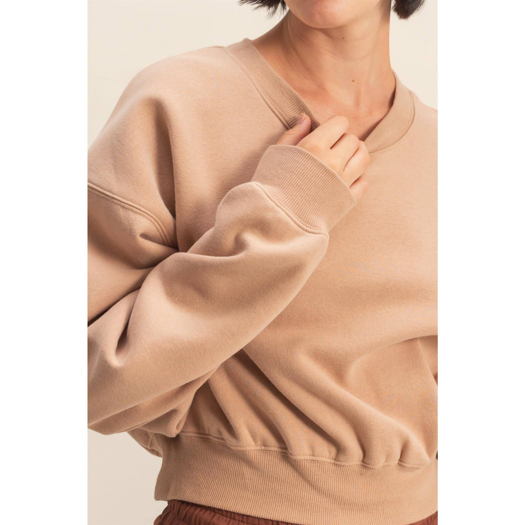 Dune Cropped Crewneck