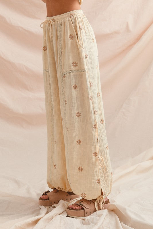 Boho Floral Crinkle Gauze Set