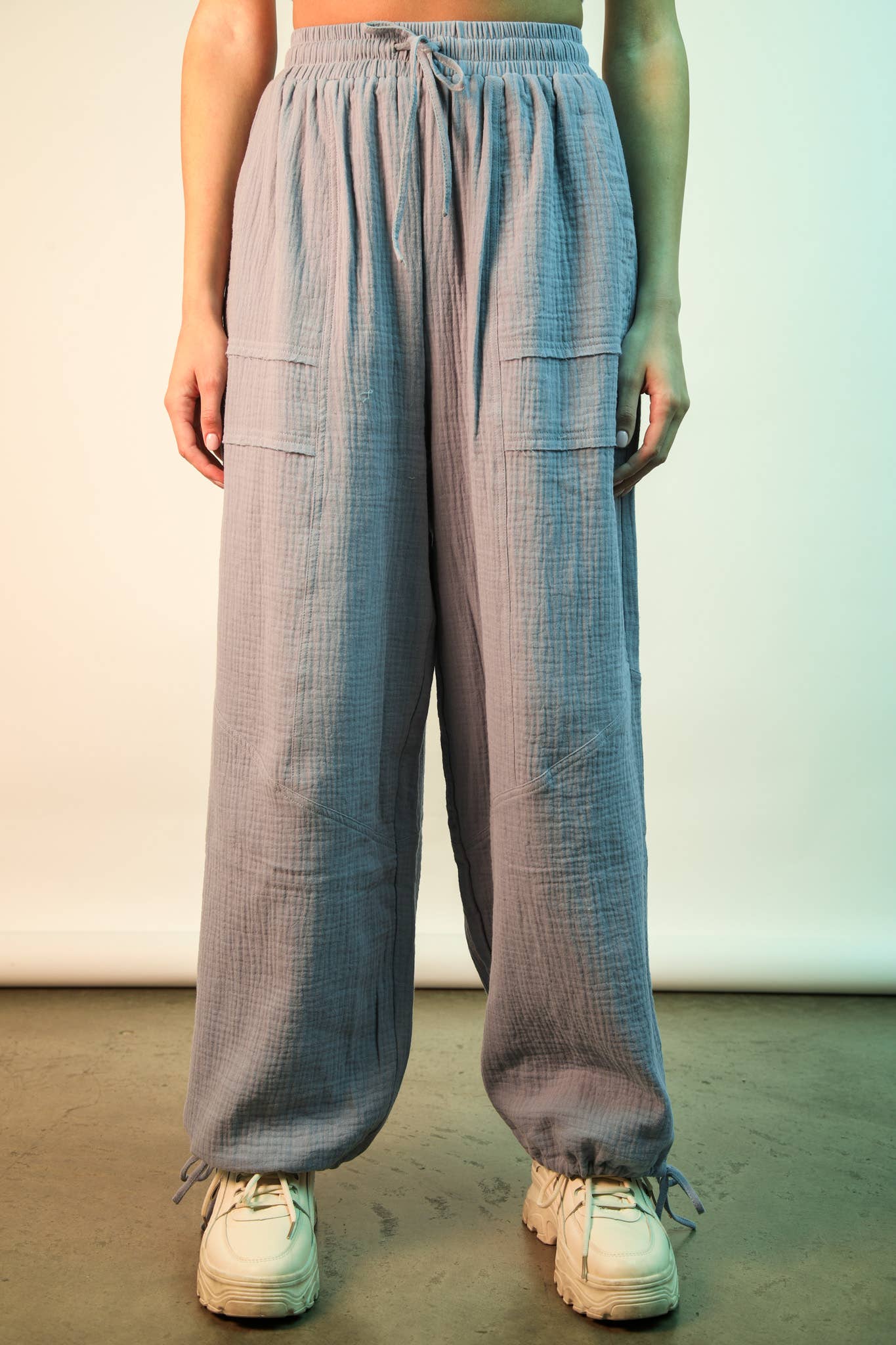 Frankie Wide Leg Gauze Pant