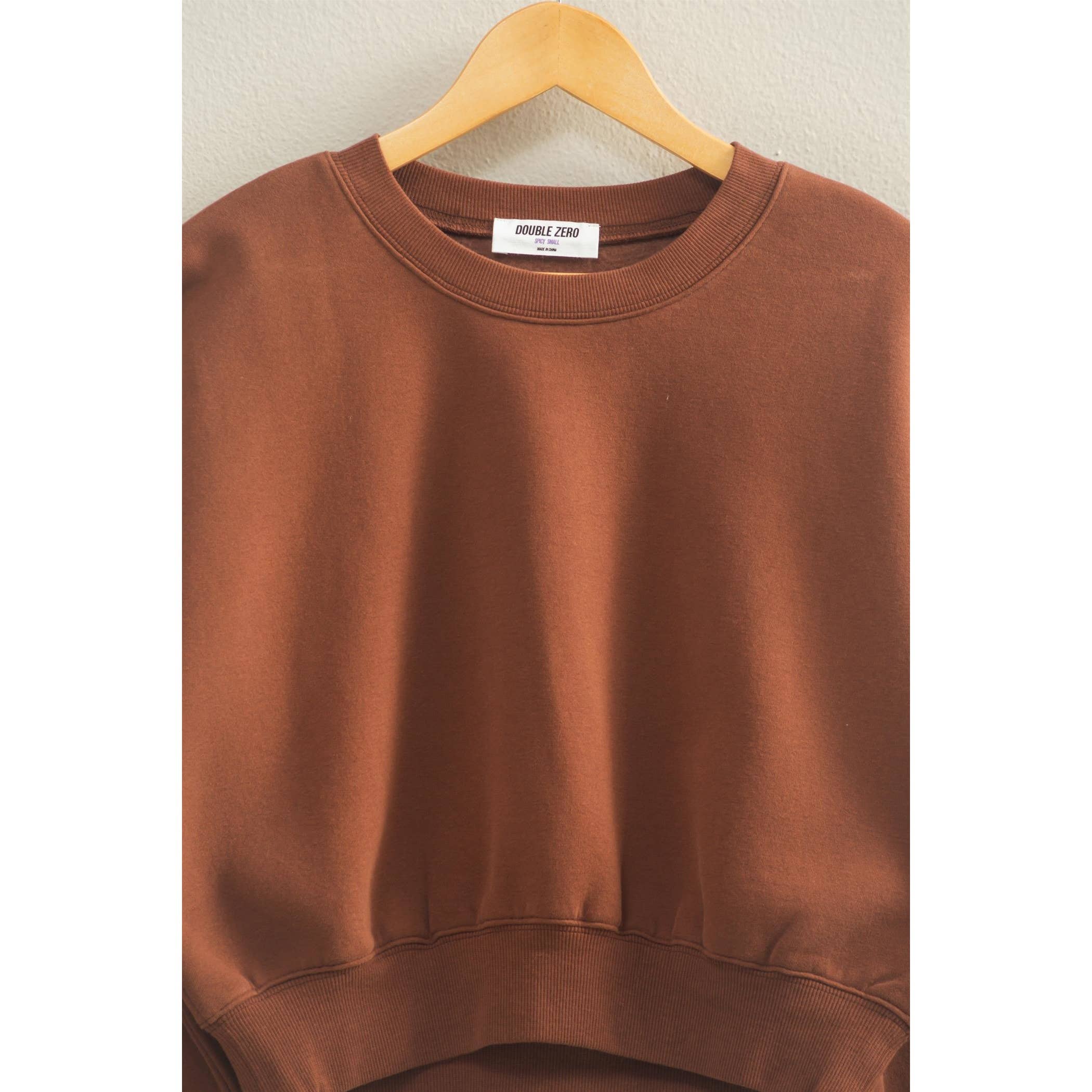 Dune Cropped Crewneck