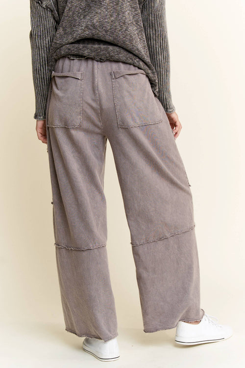 GG Mineral Wash Pocket Wide Leg Pants