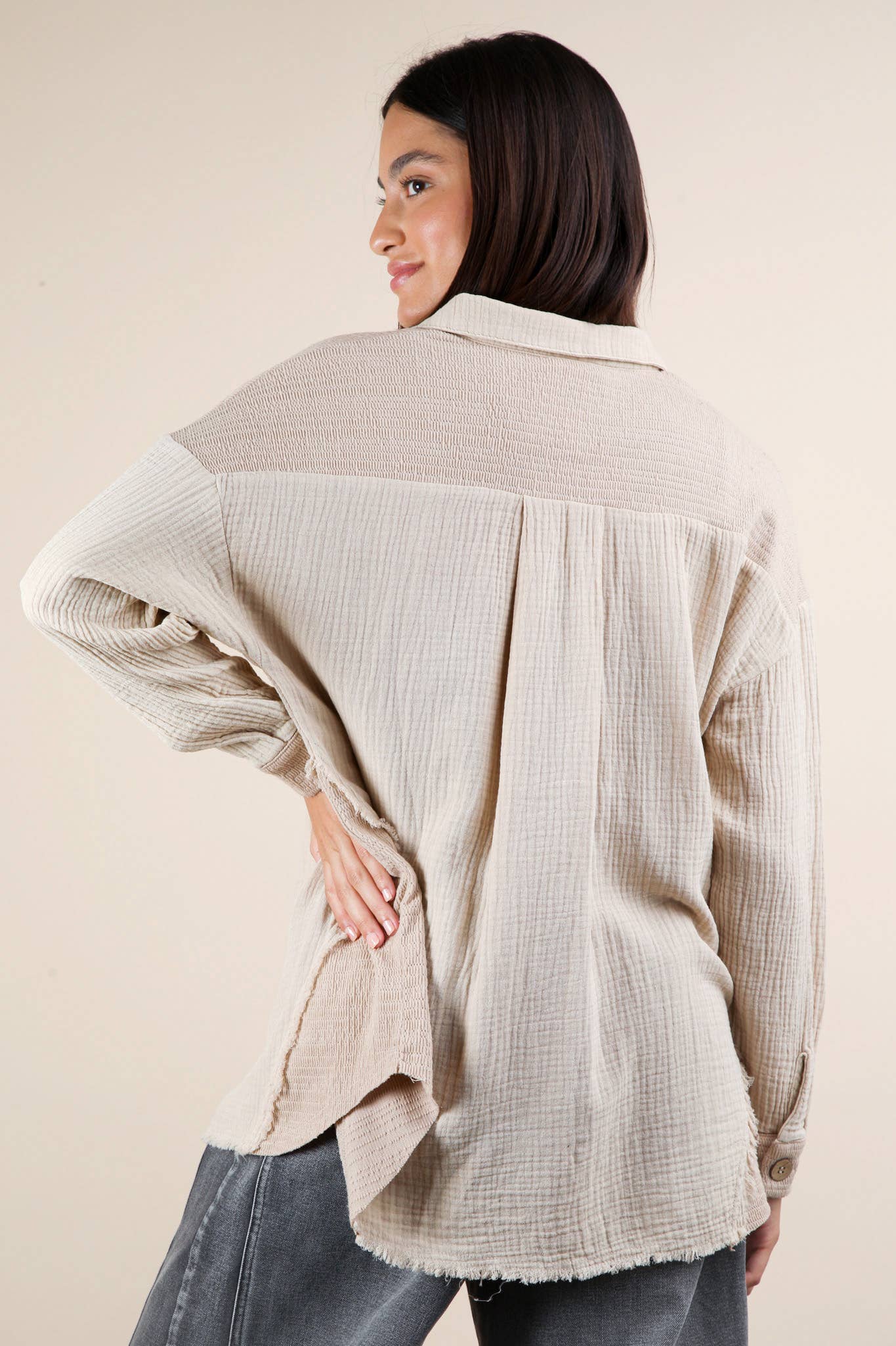 Vienna Oversized Gauze Shirt