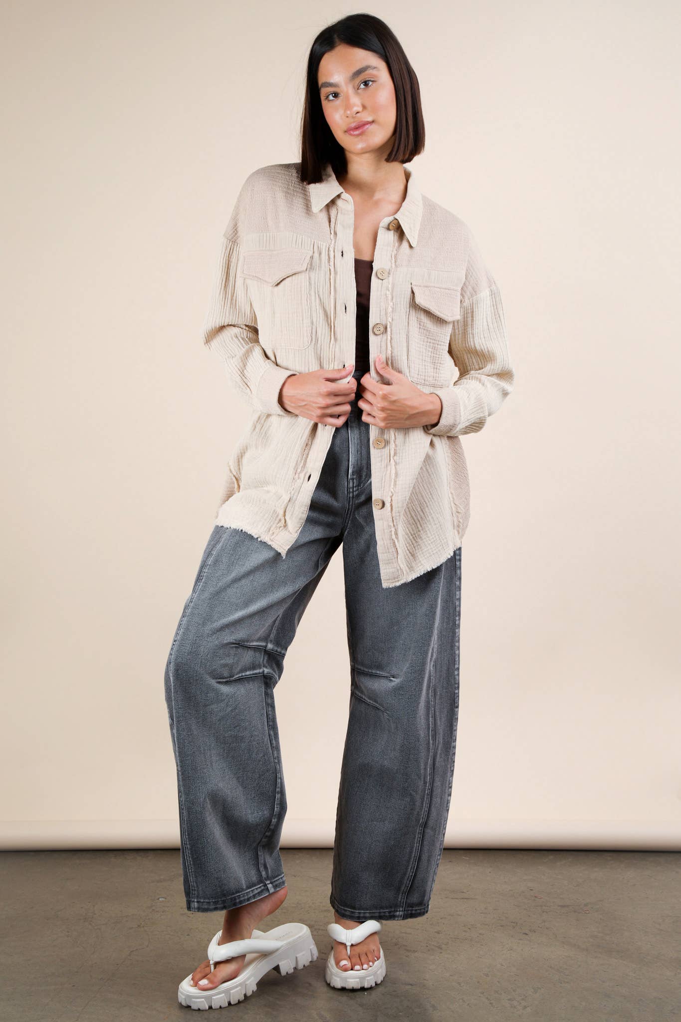 Vienna Oversized Gauze Shirt