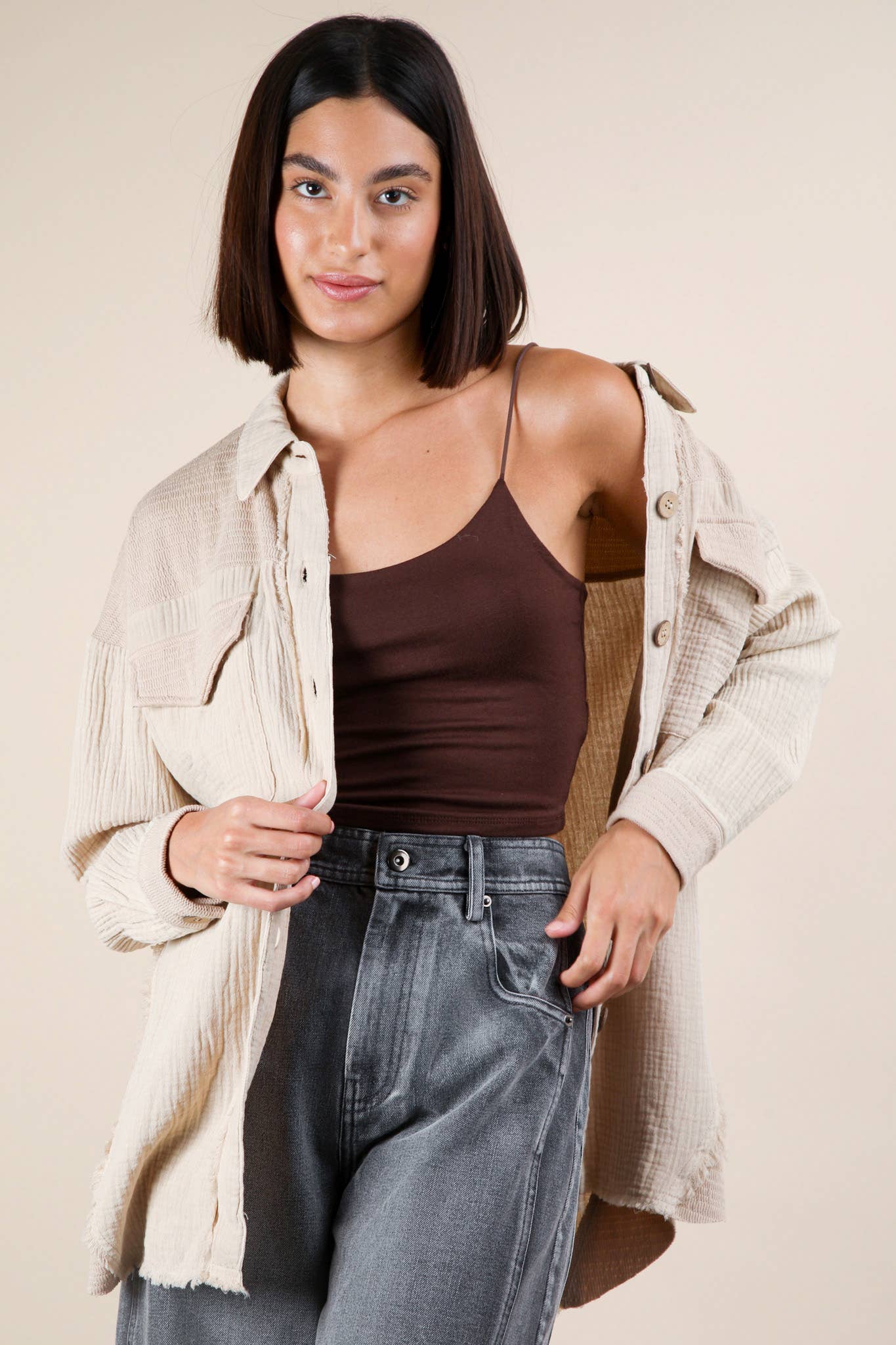 Vienna Oversized Gauze Shirt